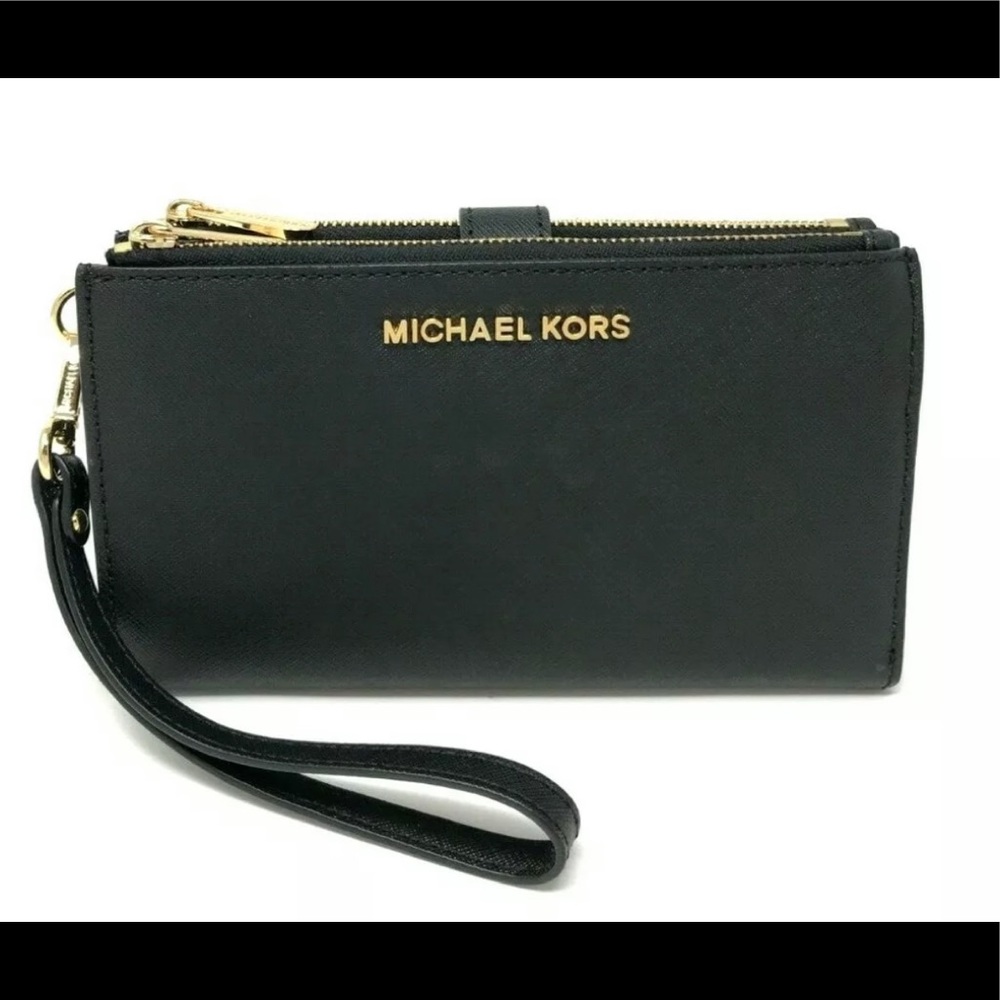 Michael Kors Women's Jet Set Travel Double Zip Wristlet